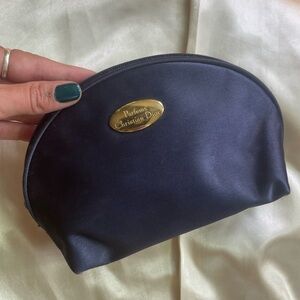 Dior Black Cosmetic Bag with Gold Accent